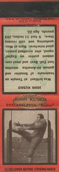 1936 Diamond Matchbook Covers #NNO John Kusko Front