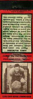 1936 Diamond Matchbook Covers #NNO Jim MacMurdo Front