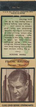 1937 Diamond Matchbook Covers #NNO Frank Bausch Front