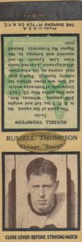 1937 Diamond Matchbook Covers #NNO Russell Thompson Front
