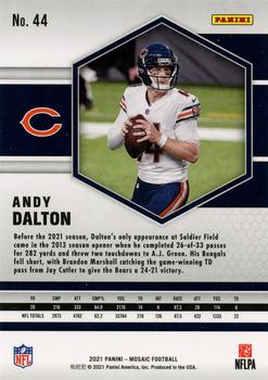 2021 Panini Mosaic #44 Andy Dalton Back