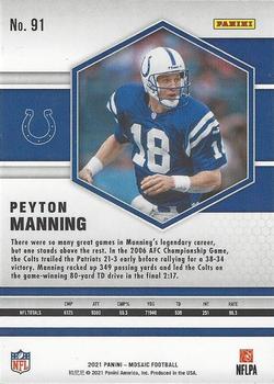 2021 Panini Mosaic #91 Peyton Manning Back