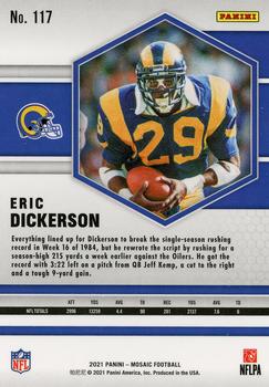 2021 Panini Mosaic #117 Eric Dickerson Back