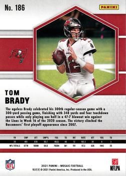 2021 Panini Mosaic #186 Tom Brady Back