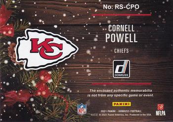 2021 Donruss - Rookie Holiday Sweater #RS-CPO Cornell Powell Back