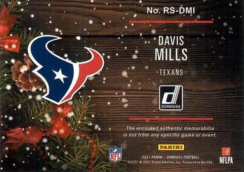 2021 Donruss - Rookie Holiday Sweater #RS-DMI Davis Mills Back