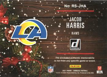 2021 Donruss - Rookie Holiday Sweater #RS-JHA Jacob Harris Back