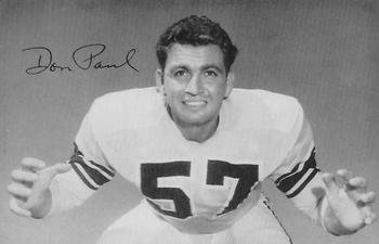 1955 Los Angeles Rams #NNO Don Paul Front