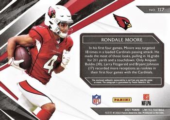 2021 Panini Limited #117 Rondale Moore Back