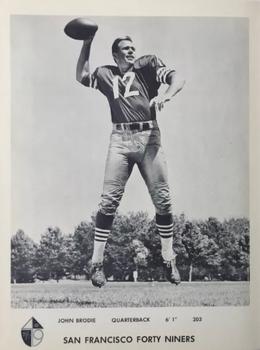 1968 San Francisco 49ers #NNO John Brodie Front