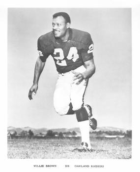 1969 Oakland Raiders #NNO Willie Brown Front