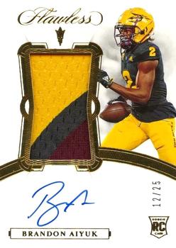 2021 Panini Flawless Collegiate - 2020 Flawless Rookie Patch Autographs #110 Brandon Aiyuk Front