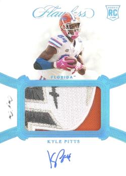 2021 Panini Flawless Collegiate - Platinum #40 Kyle Pitts Front