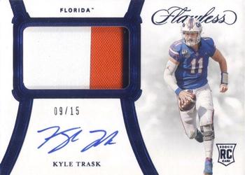 2021 Panini Flawless Collegiate - Sapphire #22 Kyle Trask Front