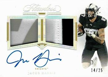 2021 Panini Flawless Collegiate - Dual Patch Autographs #DPA-JH Jacob Harris Front