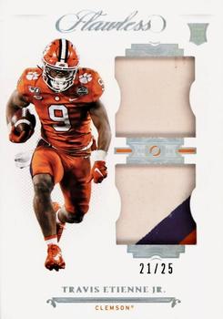 2021 Panini Flawless Collegiate - Rookie Dual Patches #RDP-13 Travis Etienne Jr. Front
