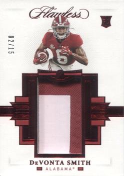 2021 Panini Flawless Collegiate - Rookie Patches Ruby #RP-7 DeVonta Smith Front