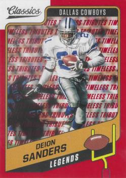 2021 Panini Classics - Timeless Tributes Red #106 Deion Sanders Front