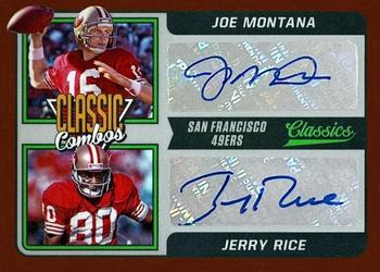 2021 Panini Classics - Classic Combos Signatures Red #CC-JJ Joe Montana / Jerry Rice Front