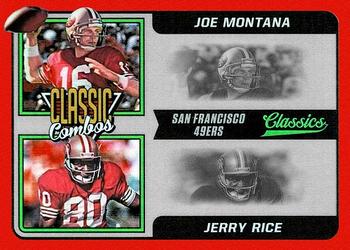2021 Panini Classics - Classic Combos Red #CC-JJ Joe Montana / Jerry Rice Front