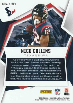 2021 Panini Rookies & Stars #130 Nico Collins Back