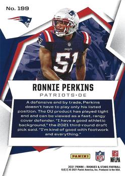 2021 Panini Rookies & Stars #199 Ronnie Perkins Back
