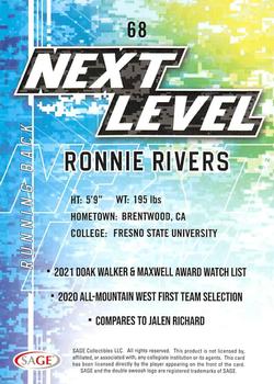 2022 SAGE #68 Ronnie Rivers Back