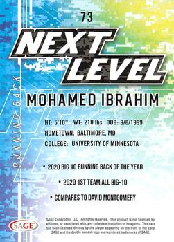 2022 SAGE #73 Mohamed Ibrahim Back
