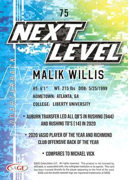 2022 SAGE #75 Malik Willis Back