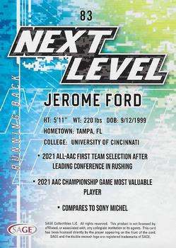 2022 SAGE #83 Jerome Ford Back