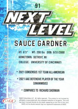 2022 SAGE #91 Sauce Gardner Back