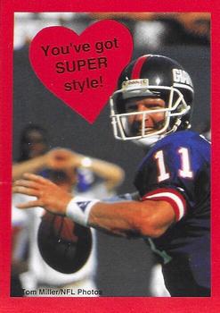 1995 Cleo Quarterback Club Valentines #NNO Phil Simms Front