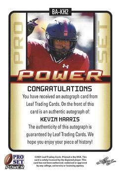 2021 Pro Set Power #BA-KH2 Kevin Harris Back