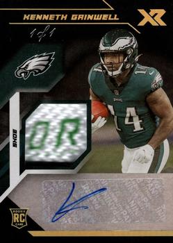 2021 Panini XR - Rookie Swatch Autographs Shoe #RSA-KGA Kenneth Gainwell Front