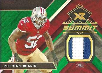 2021 Panini XR - Summit Swatches Green #SUS-PWI Patrick Willis Front