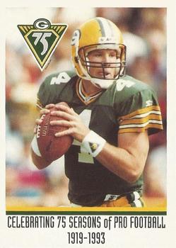 1993 Green Bay Packers Police - Kreager Insurance Agencies, Wausau - Marathon #9 Brett Favre Front