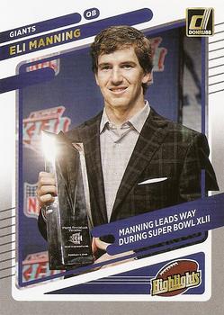 2021 Donruss New York Giants Eli Manning Highlights #EM3 Eli Manning Front