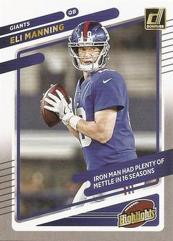 2021 Donruss New York Giants Eli Manning Highlights #EM8 Eli Manning Front