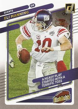 2021 Donruss New York Giants Eli Manning Highlights #EM9 Eli Manning Front