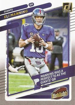 2021 Donruss New York Giants Eli Manning Highlights #EM10 Eli Manning Front