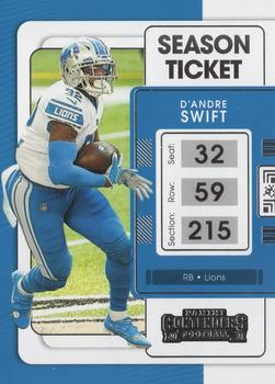 2021 Panini Contenders #32 D'Andre Swift Front