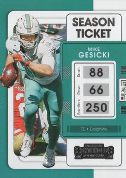 2021 Panini Contenders #62 Mike Gesicki Front