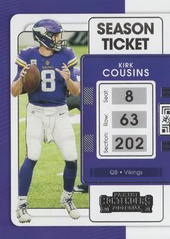 2021 Panini Contenders #64 Kirk Cousins Front