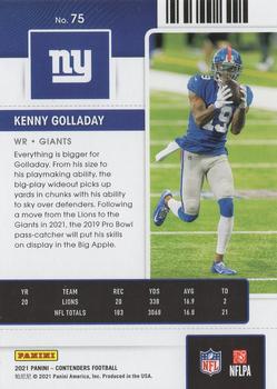 2021 Panini Contenders #75 Kenny Golladay Back