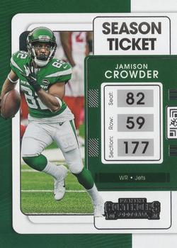2021 Panini Contenders #78 Jamison Crowder Front