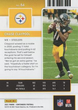 2021 Panini Contenders #84 Chase Claypool Back