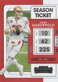 2021 Panini Contenders #88 Jimmy Garoppolo Front