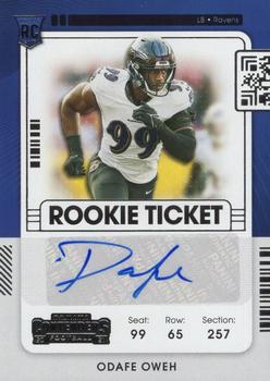 2021 Panini Contenders #159 Odafe Oweh Front