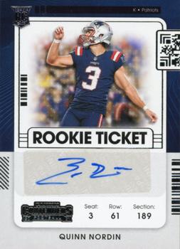 2021 Panini Contenders #282 Quinn Nordin Front