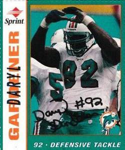 1998 Sprint Miami Dolphins #NNO Daryl Gardener Front